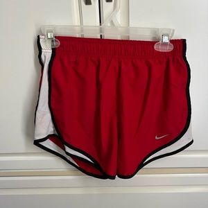 Nike red athletic shorts